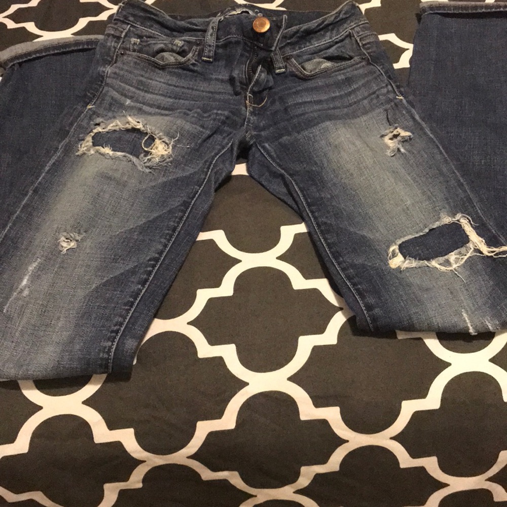 AEO distressed jeans